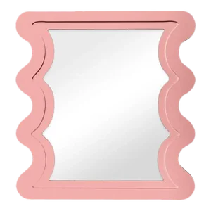 Fleur Home Carnival Mystic Rectangle Mirror in Pink Punch, 36x48