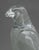 Transparent Baccarat Crystal Falcon Sculpture For Sale - Image 8 of 11