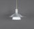 Silver Danish Hanging Lamp in Metal with Milk Glass, 1980s For Sale - Image 8 of 8