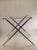Ref # V/ 1730 C or V/1732 S Photo 435 Description : Silver Plain & Wood Collapsible Stand only. Pattern : Silver & Wood -...