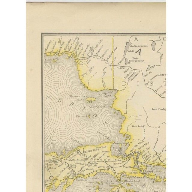 Antique Map of the Eastern United States with Florida Inset from Rand McNally, 1899 For Sale - Image 6 of 12