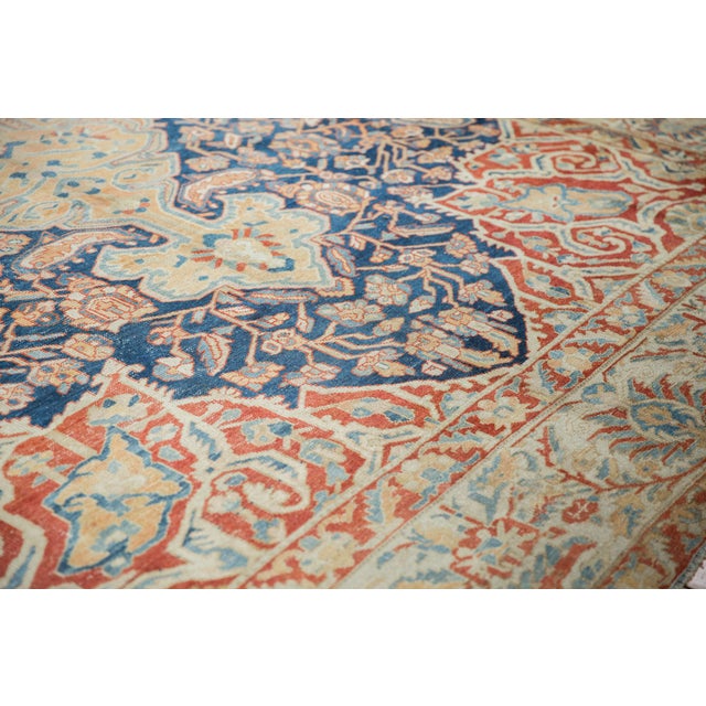 Sand Vintage Distressed Baktiari Carpet - 11' X 14'6" For Sale - Image 8 of 12