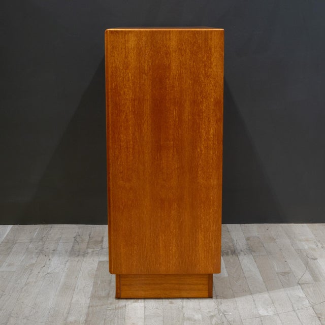 Mid-Century Teak Gentlemen's Dresser With Tambour Door by Berhard Pedersen & Son, Denmark c.1960 For Sale - Image 12 of 14