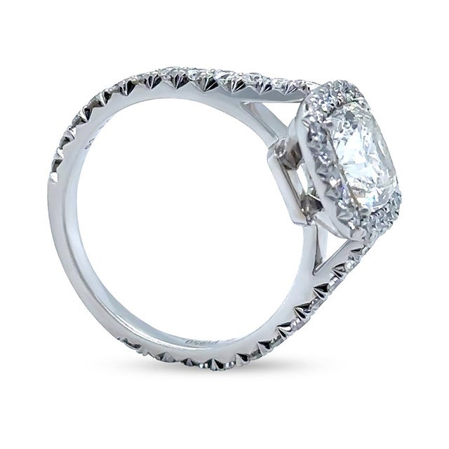 Cartier Platinum Destinée Diamond Ring 2.31ct 5.43g, Size 5.5 For Sale - Image 12 of 18