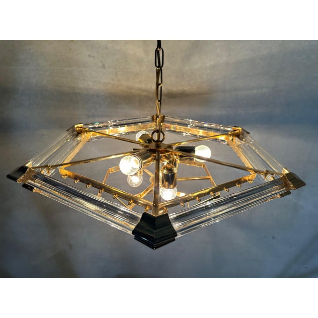 Vintage Hexagon Chandelier from Bakalowits & Söhne For Sale - Image 11 of 13