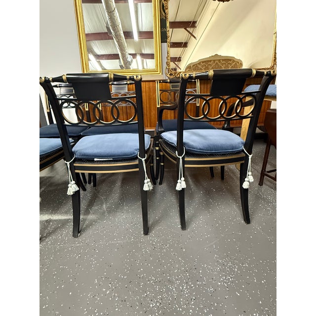 Late 20th Century Baker Furniture Historic Charleston Collection “Governor Alston” Dining Chairs (Set of 8) For Sale - Image 9 of 12