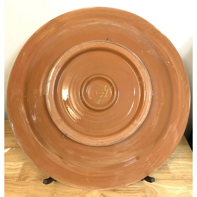 Massive Italian Majolica allegorical charger by A. Deruta Gorgeous continuous Italian Renaissance style decoration Ready...