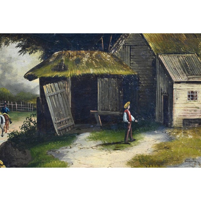 Gold Trumeau Mirror in Gilded Wood, Late 19th Century For Sale - Image 8 of 18