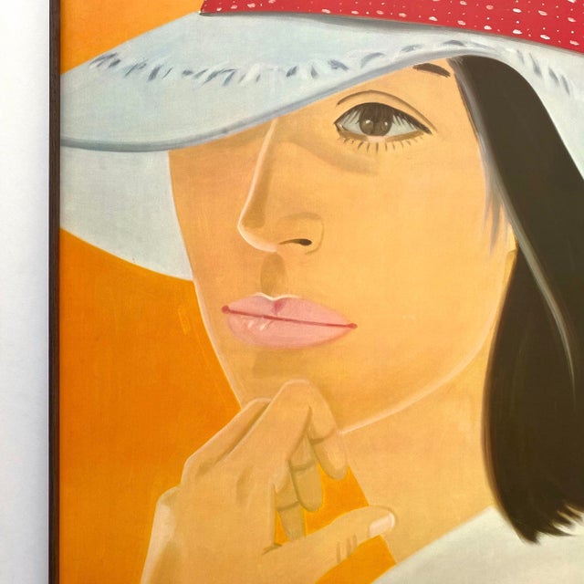 Alex Katz Vintage 1980 Pop Art Lithograph Print Framed Large Modernist Exhibition Poster " Red Band " 1978 For Sale In Kansas City - Image 6 of 17