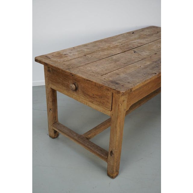 18th Century French Rustic Rustic Elm Farmhouse Dining Table For Sale - Image 12 of 18