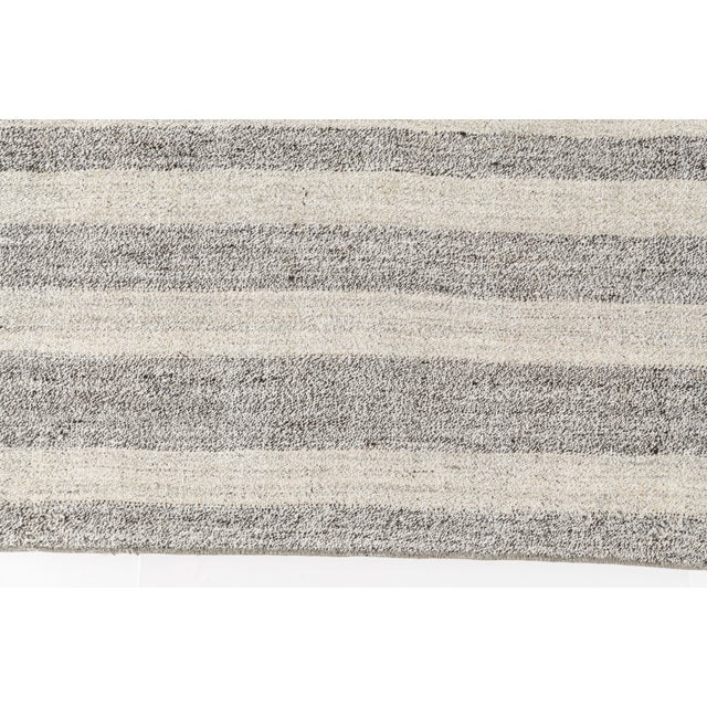 1960s Oushak Anatolian Stripe Kilim Runner For Sale - Image 9 of 10