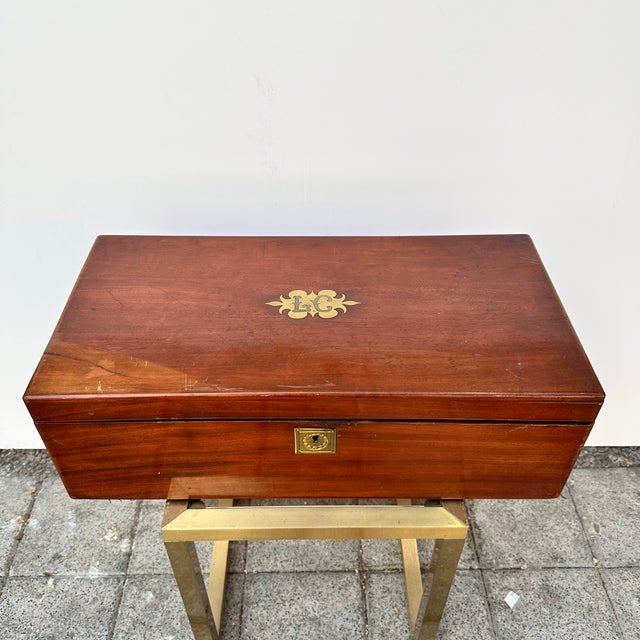 Late 19th Century Travel Desk in Wood, England For Sale - Image 5 of 18