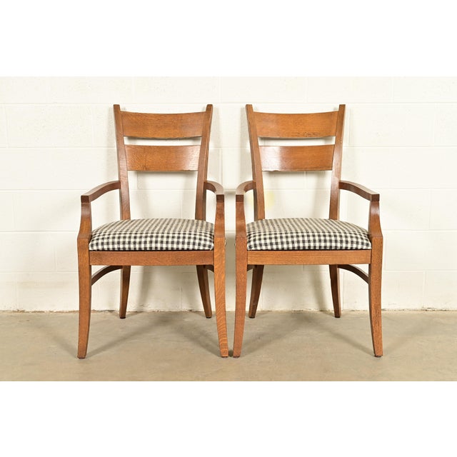 Stickley Mission Oak Arts & Crafts Armchairs, Pair For Sale - Image 14 of 14