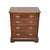 1950s Vintage Georgian Burr Walnut Chest of Drawers, 1950 For Sale - Image 5 of 11