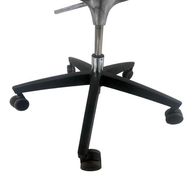 Christophe Pillet Driade Meridiana Hard Plastic Design Chair Desk Chair Adjustable Height Black Base One in Stock! For Sale - Image 4 of 8