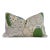 Christopher Farr Cloth Carnival Print Linen 15x24" Lumbar Pillow in Blue & Green- Single For Sale