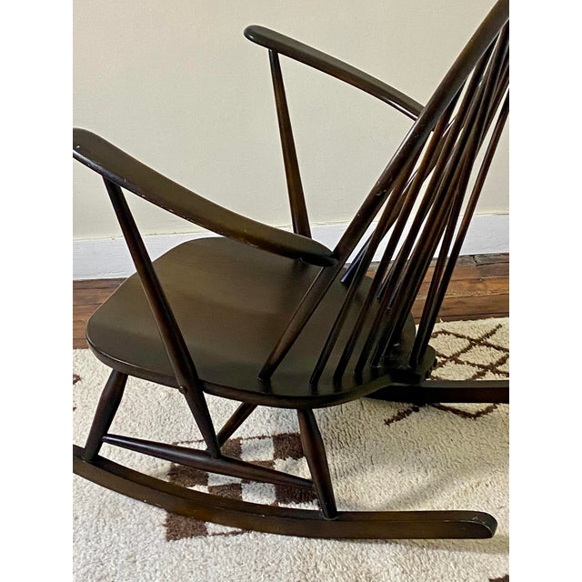 Light Yellow Rocking Chair by Lucian Ercolani for Ercol, 1950s For Sale - Image 8 of 18