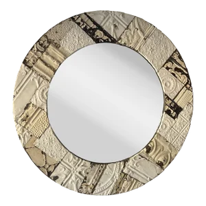 Custom Reclaimed Ceiling Tin Mirror