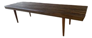 Mid-Century Slat Bench