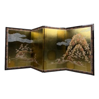 Japanese Byōbu Folding Screen, 1970s For Sale