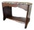 Art Deco Wood Vanity Bench With William Morris Golden Lily Upholstery For Sale