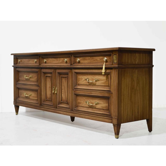 Mid 20th Century Transitional Lowboy Dresser by White Furniture For Sale - Image 4 of 14