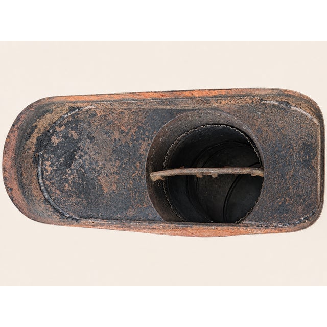 Antique Portland Stove Foundry No 76 Cast Iron Franklin Fireplace Georgetown DC For Sale - Image 12 of 16