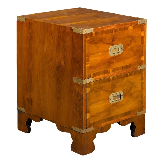 English 19th Century Bissitt & Brunton LTD Campaign Chest with Two Drawers For Sale