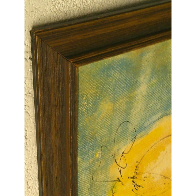 Wood Original 1968 “One‑Man Art Show” Painting for/by Yanni Posnakoff For Sale - Image 7 of 8