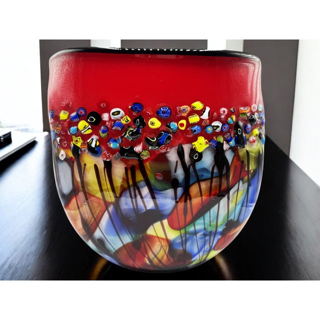 Murano Murrina Vase, 1980s For Sale - Image 12 of 17