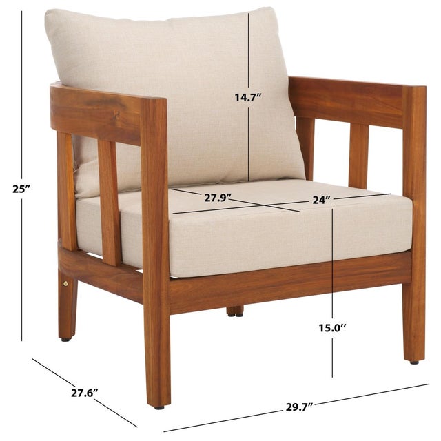 Spritely Home Owen Club Chair Set of 2, Natural/Taupe For Sale - Image 4 of 11