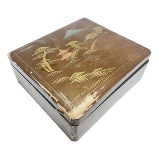 Japanese Lacquerware Box, 1950s For Sale