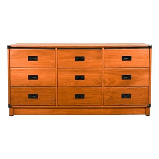 1960s Mid Century Drexel New Generation Nine Drawer Dresser For Sale