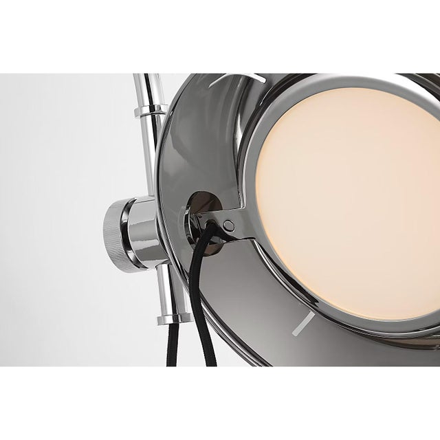 Thomas O'Brien for Visual Comfort Signature Oso 13" Articulating Arc Wall Light in Polished Nickel with Matte White Shade For Sale - Image 10 of 12