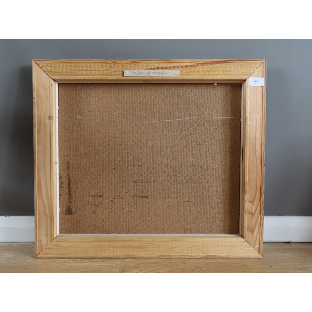 Mid-Century Modern 'The Waiting Place' Vintage Swedish Original Abstract Figurative Oil Painting, Framed For Sale - Image 12 of 12