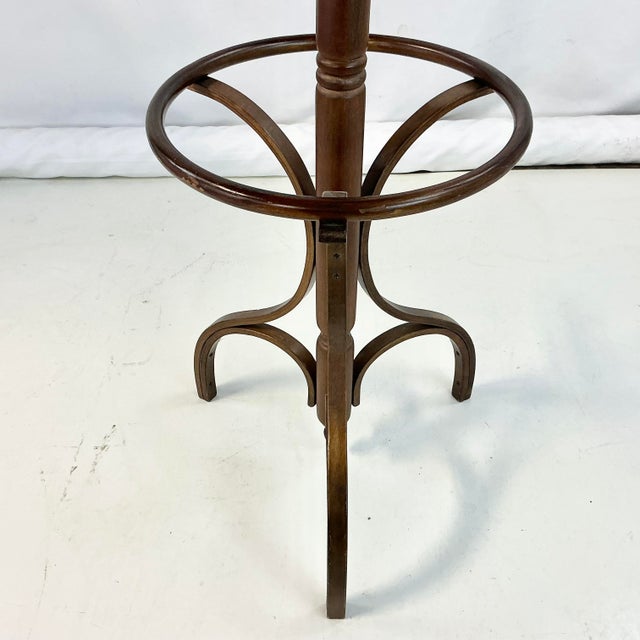 Wood Mid 20th Century Boho Chic Victorian Thonet Style Bentwood Umbrella, Coat & Hat Rack Tree Stand. For Sale - Image 7 of 9