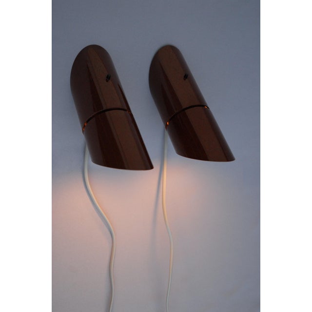 Phister Wall Lamps by Hans Due for Fog & Mørup, 1970s, Set of 2 For Sale - Image 6 of 10
