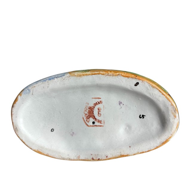 Antique English Staffordshire Milkman and Milkmaid With Cows Pair For Sale - Image 11 of 12