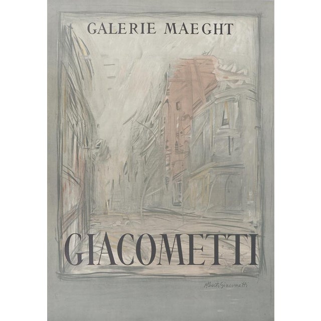 Rue de Paris Poster by Alberto Giacometti For Sale - Image 8 of 8
