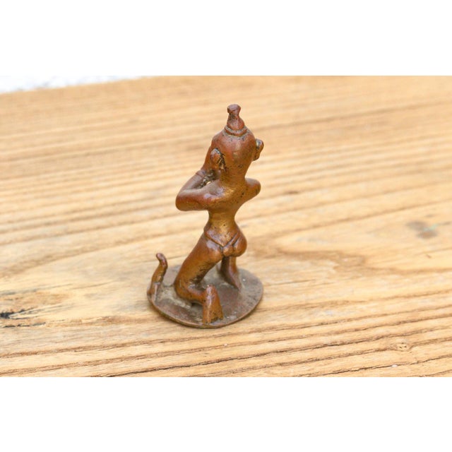 19th Century Antique Indian Tribal Folk Style Temple Figure For Sale - Image 5 of 8