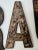 Industrial Set of 8 Vintage Distressed Black and Brown Wall Letters For Sale - Image 3 of 15