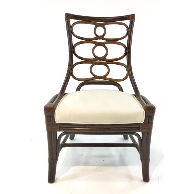 Modern Palecek Rattan Chair Chairish