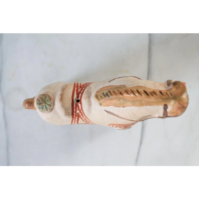 Off-white Vintage Ceramic Handmade Pucará Horse Figurine For Sale - Image 8 of 9