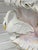 Ceramic Vintage Italian Capodimonte Lamp Base - Rococo Porcelain With Swans & Roses For Sale - Image 7 of 12