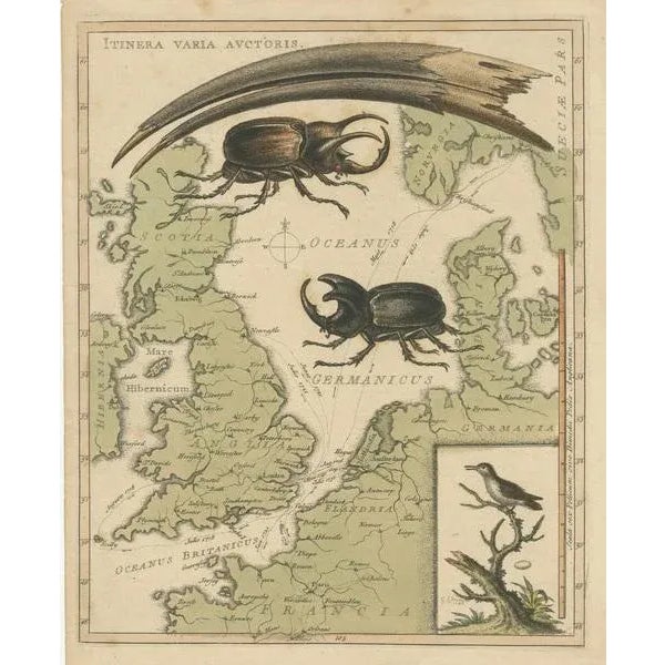 Map of Great Britain and Northern Europe, 1746 For Sale - Image 3 of 6