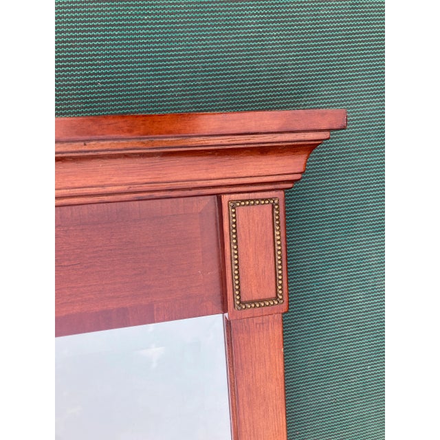 1990s Vintage Bombay Company Cherry Trumeau Beveled Mirror For Sale - Image 5 of 7