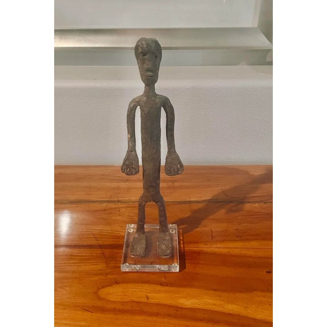 Dogan Tribe Style Figure Standing Made of Forged Iron, 15.5” High For Sale - Image 6 of 6