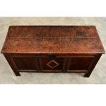 French 19th Century Solid Oak Coffer For Sale In Baton Rouge - Image 6 of 13