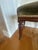 Victorian balloon back chairs in mahogany with green velvet seat. In very good condition given its age.