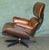 Set of Brown Leather Lounge Armchair and Ottoman with Bentwood Frame from Artsome For Sale - Image 15 of 18